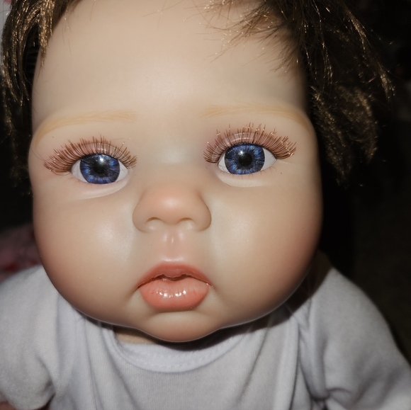 Pink Polka Dot Reborn baby doll set with the box - Picture 2 of 4